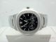 Copy Patek Philippe Nautilus Power Reserve Watch Stainless Steel Black 40mm (2)_th.jpg